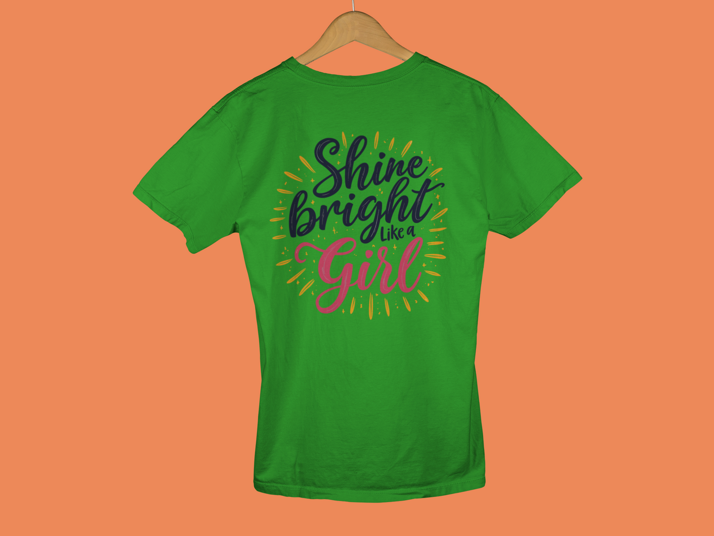 "Shine Bright Like A Girl" - Female Classic Crew T-Shirt