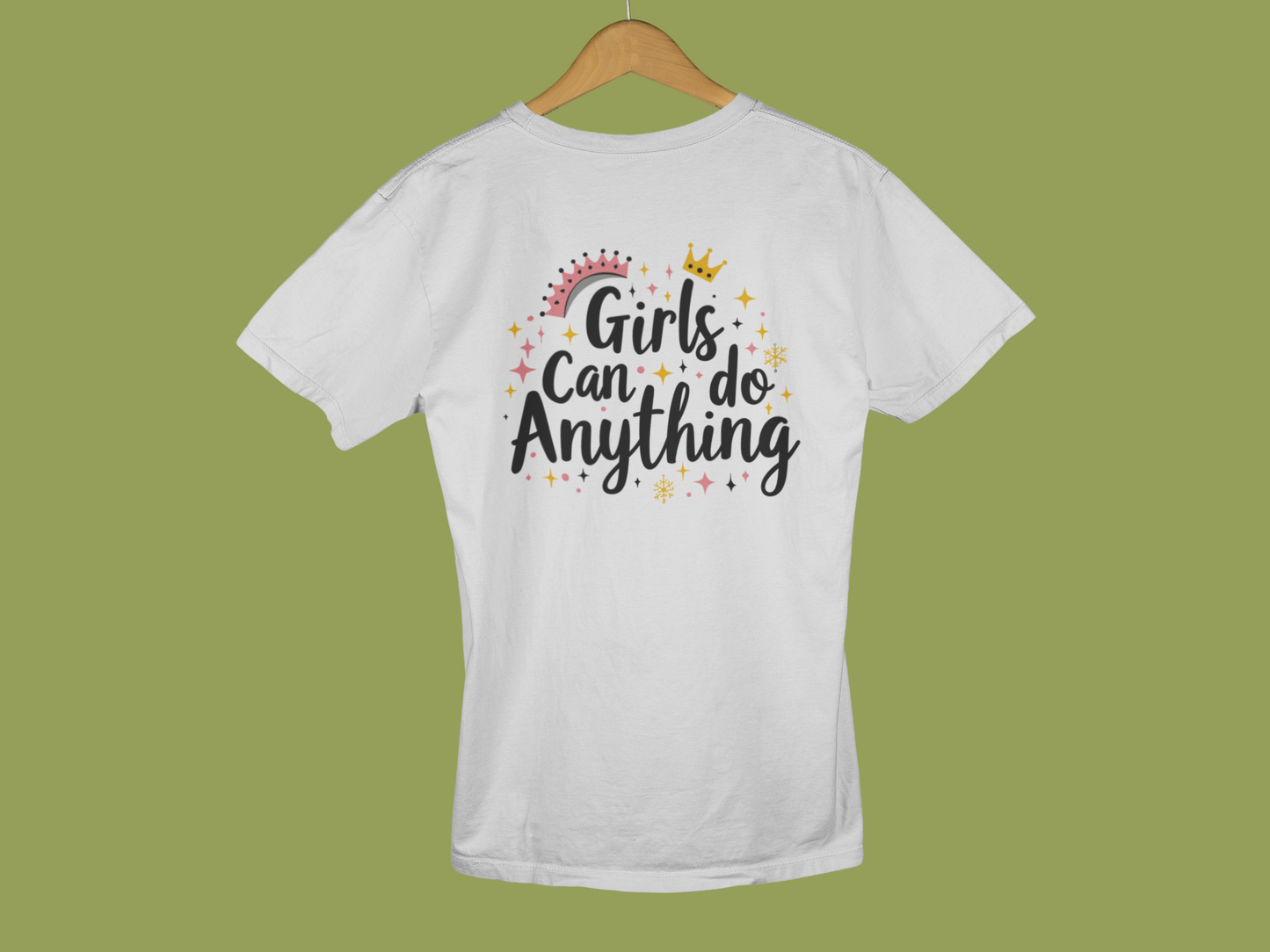 "Girls Can Do Anything" - Female Classic Crew T-Shirt