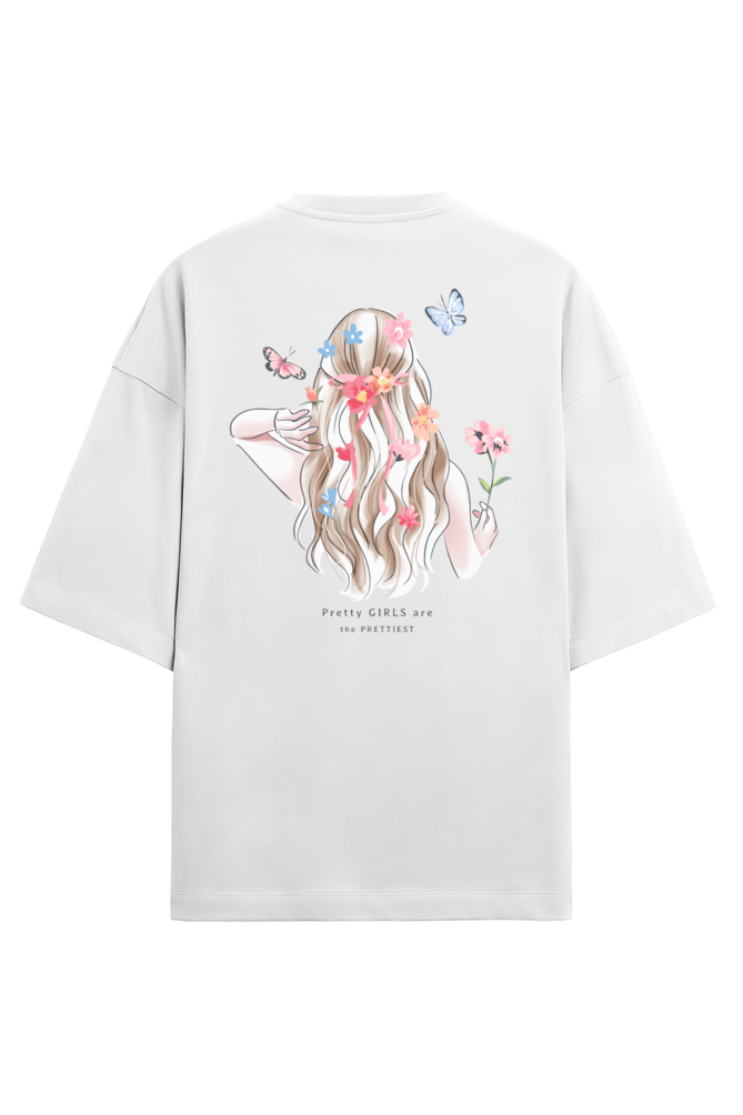 "Pretty Girls Are The Prettiest" - Unisex Terry Oversized Tee | UT27