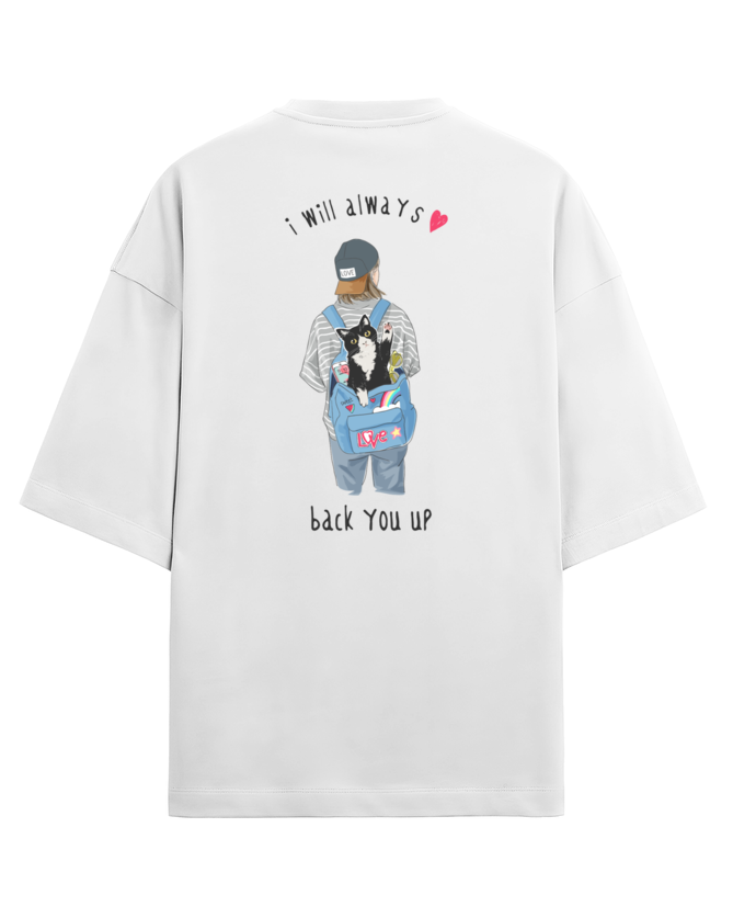 "I Will Always Back You Up" - Unisex Terry Oversized Tee | UT27