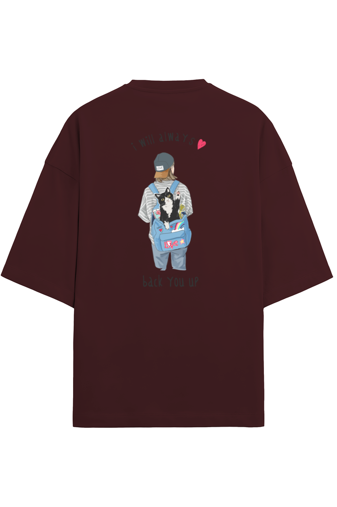 "I Will Always Back You Up" - Unisex Terry Oversized Tee | UT27