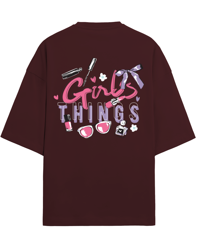 "Girls Things" - Unisex Terry Oversized Tee | UT27