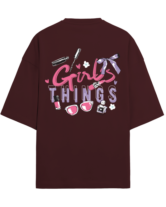 "Girls Things" - Unisex Terry Oversized Tee | UT27