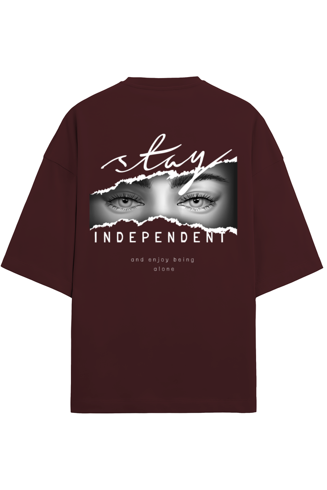 "Stay Independent" - Unisex Terry Oversized Tee | UT27