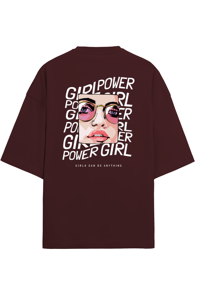 "Girls Can Do Anything" - Unisex Terry Oversized Tee | UT27