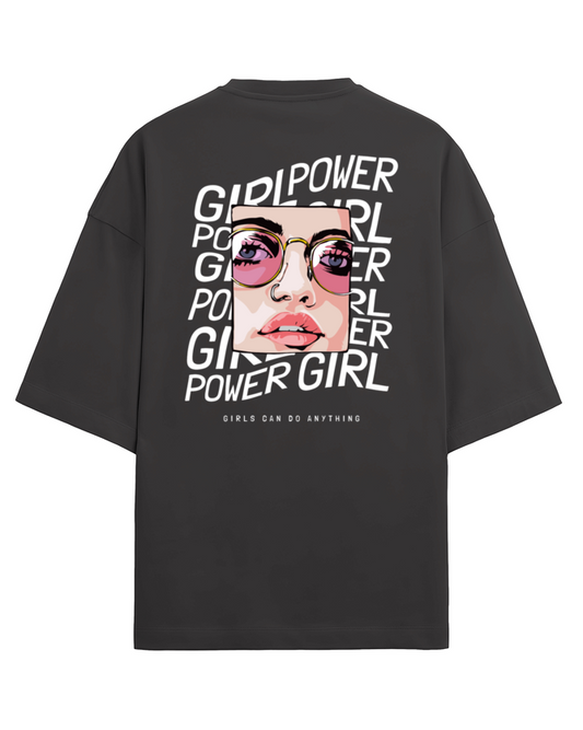 "Girls Can Do Anything" - Unisex Terry Oversized Tee | UT27