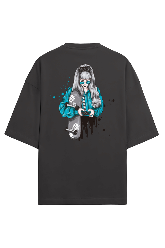 "Stay Real In A Pixelated World." - Unisex Terry Oversized Tee | UT27