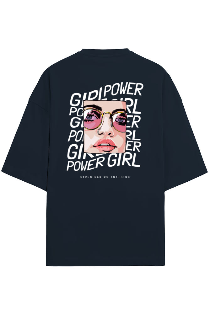 "Girls Can Do Anything" - Unisex Terry Oversized Tee | UT27