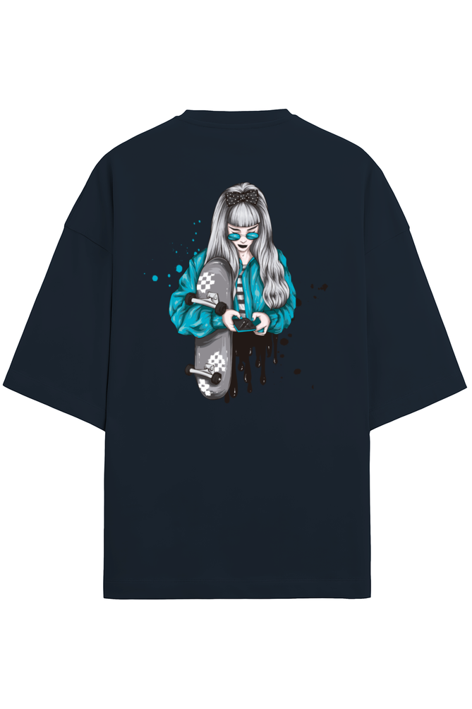 "Stay Real In A Pixelated World." - Unisex Terry Oversized Tee | UT27