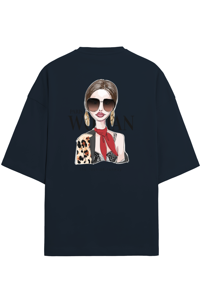 "Paris Women" - Unisex Terry Oversized Tee | UT27