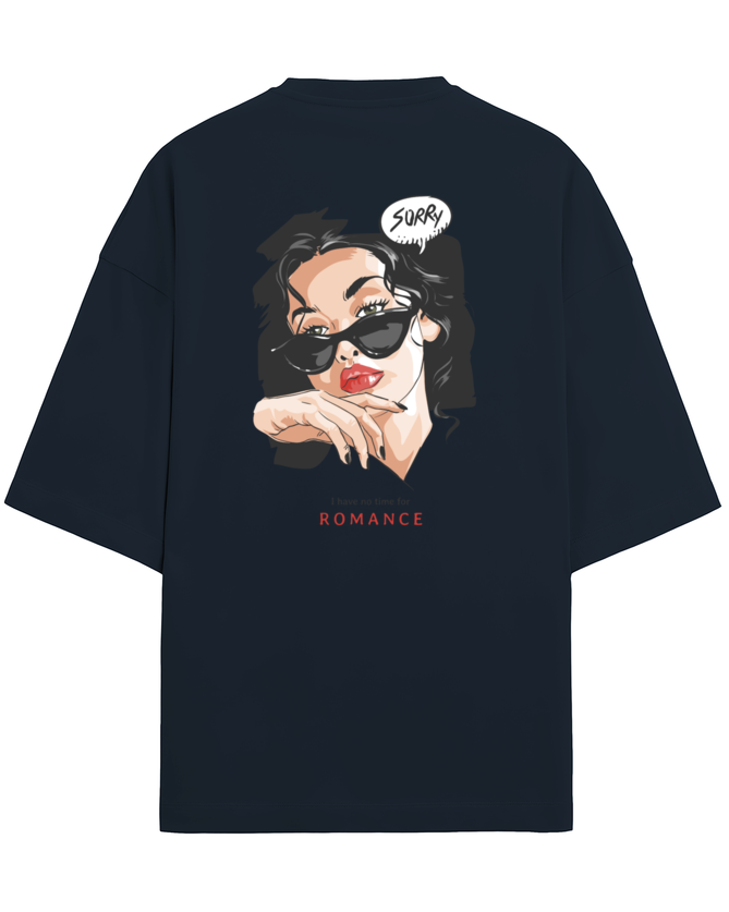 "OMG!, I Have No Time For Romance" - Unisex Terry Oversized Tee | UT27