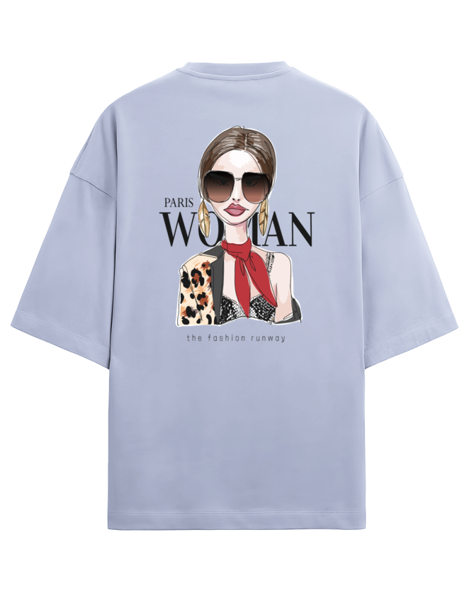 "Paris Women" - Unisex Terry Oversized Tee | UT27