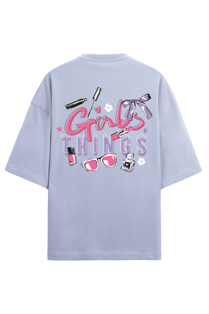 "Girls Things" - Unisex Terry Oversized Tee | UT27
