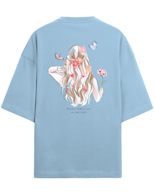 "Pretty Girls Are The Prettiest" - Unisex Terry Oversized Tee | UT27