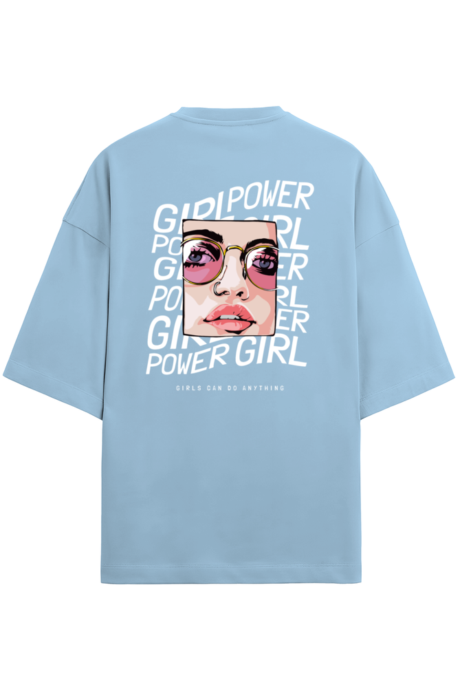 "Girls Can Do Anything" - Unisex Terry Oversized Tee | UT27