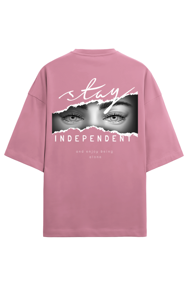 "Stay Independent" - Unisex Terry Oversized Tee | UT27