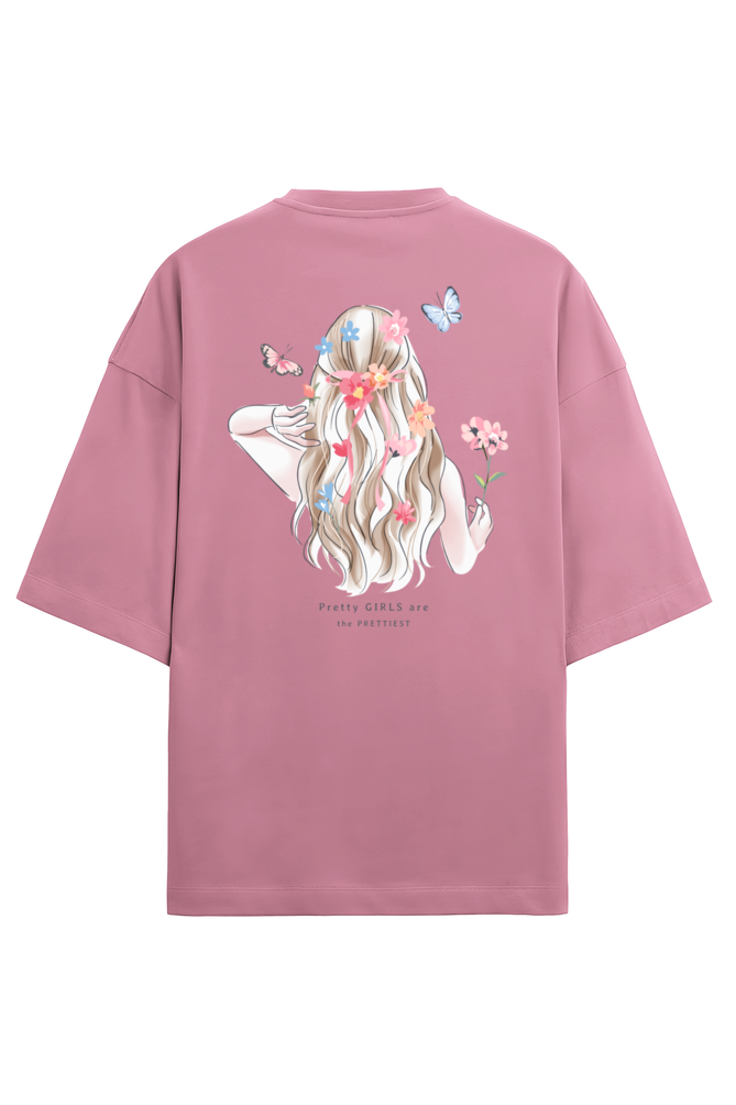 "Pretty Girls Are The Prettiest" - Unisex Terry Oversized Tee | UT27