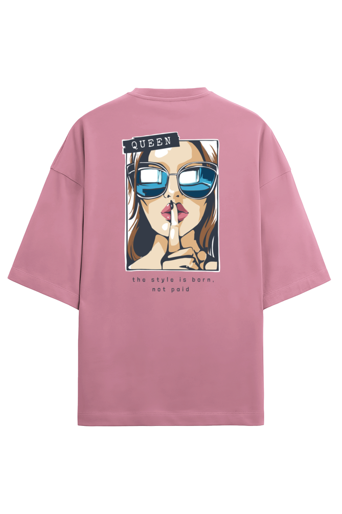 "Queen, The Style Is Born" - Unisex Terry Oversized Tee | UT27