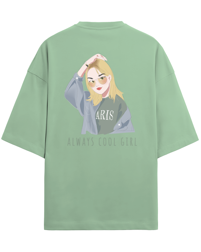 "Always Cool Girl" - Unisex Terry Oversized Tee | UT27