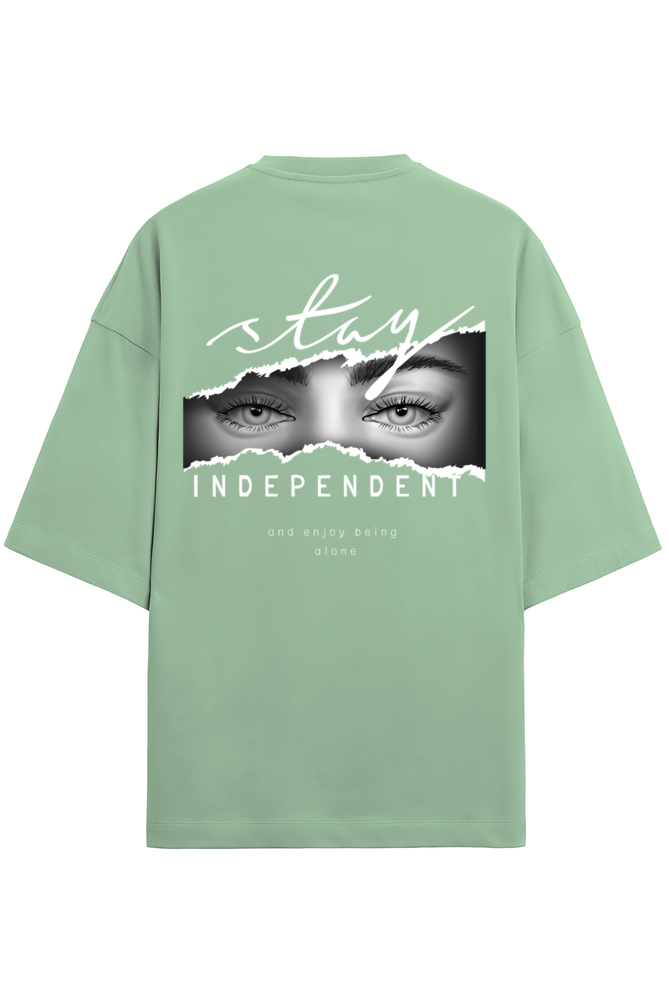 "Stay Independent" - Unisex Terry Oversized Tee | UT27
