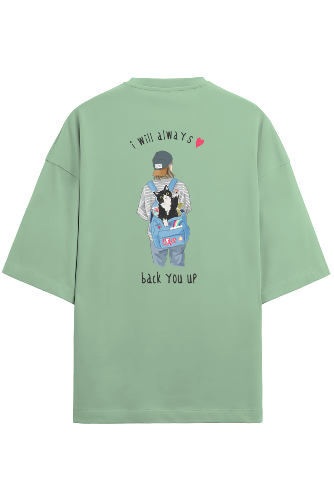 "I Will Always Back You Up" - Unisex Terry Oversized Tee | UT27