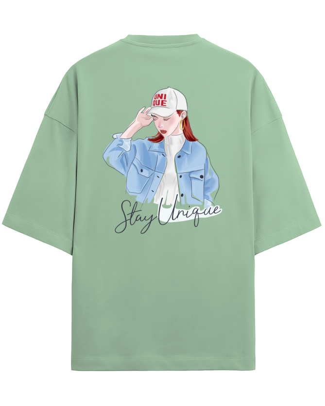 "Stay Unique" - Unisex Terry Oversized Tee | UT27
