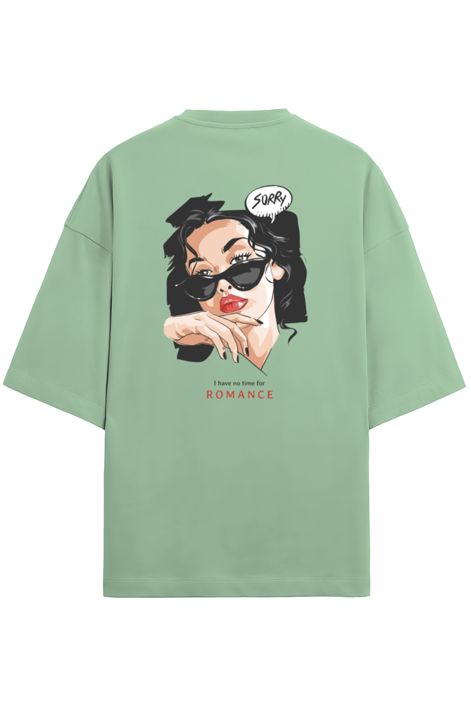 "OMG!, I Have No Time For Romance" - Unisex Terry Oversized Tee | UT27