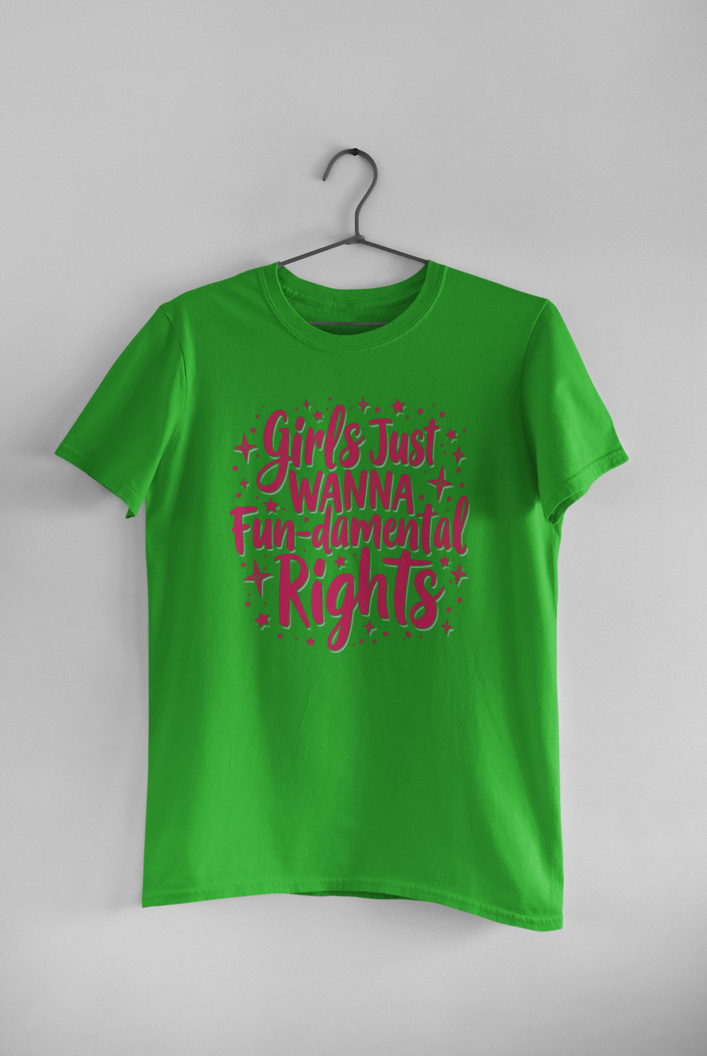 "Girl Just Wanna Fun" - Female Classic Crew T-Shirt