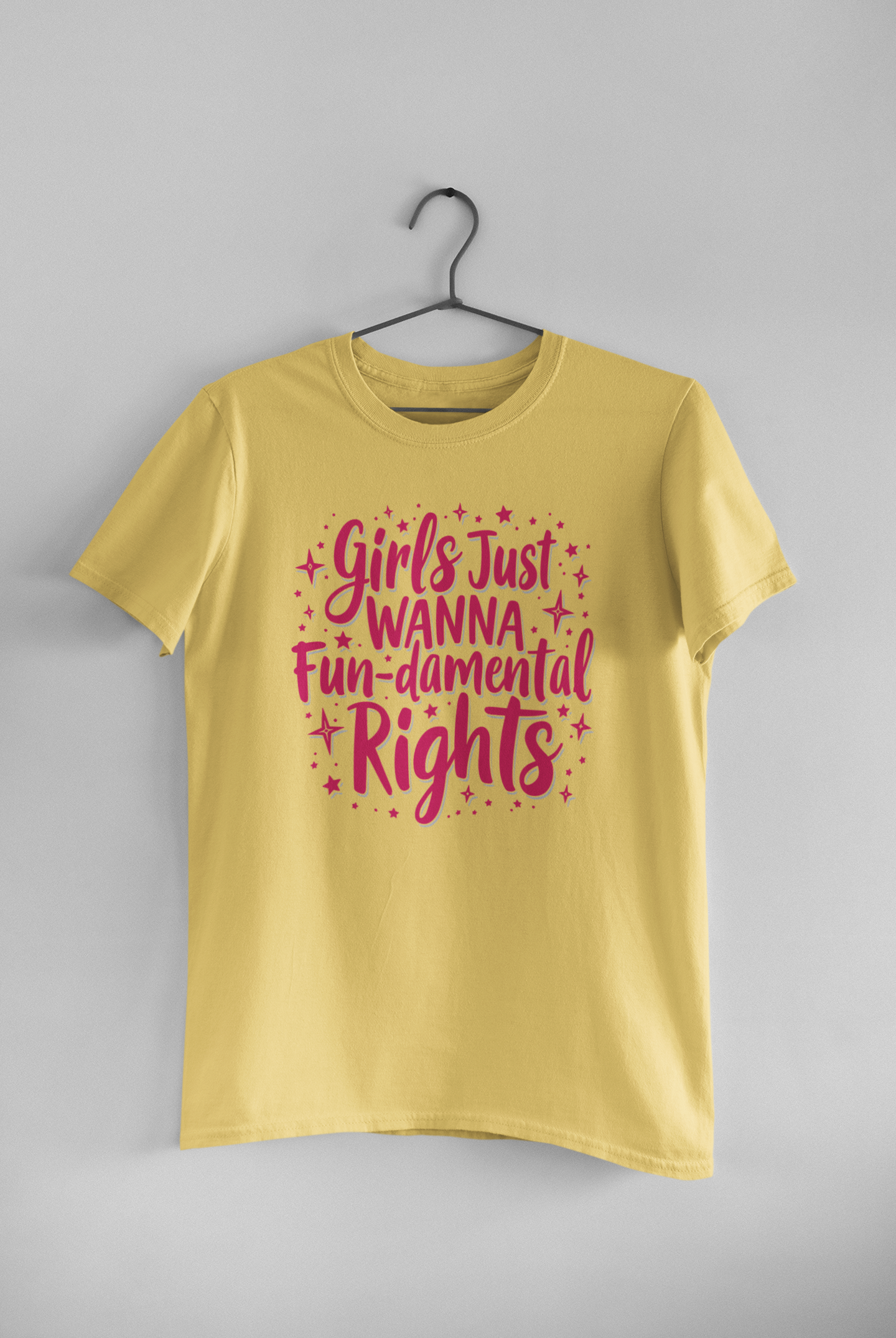 "Girl Just Wanna Fun" - Female Classic Crew T-Shirt