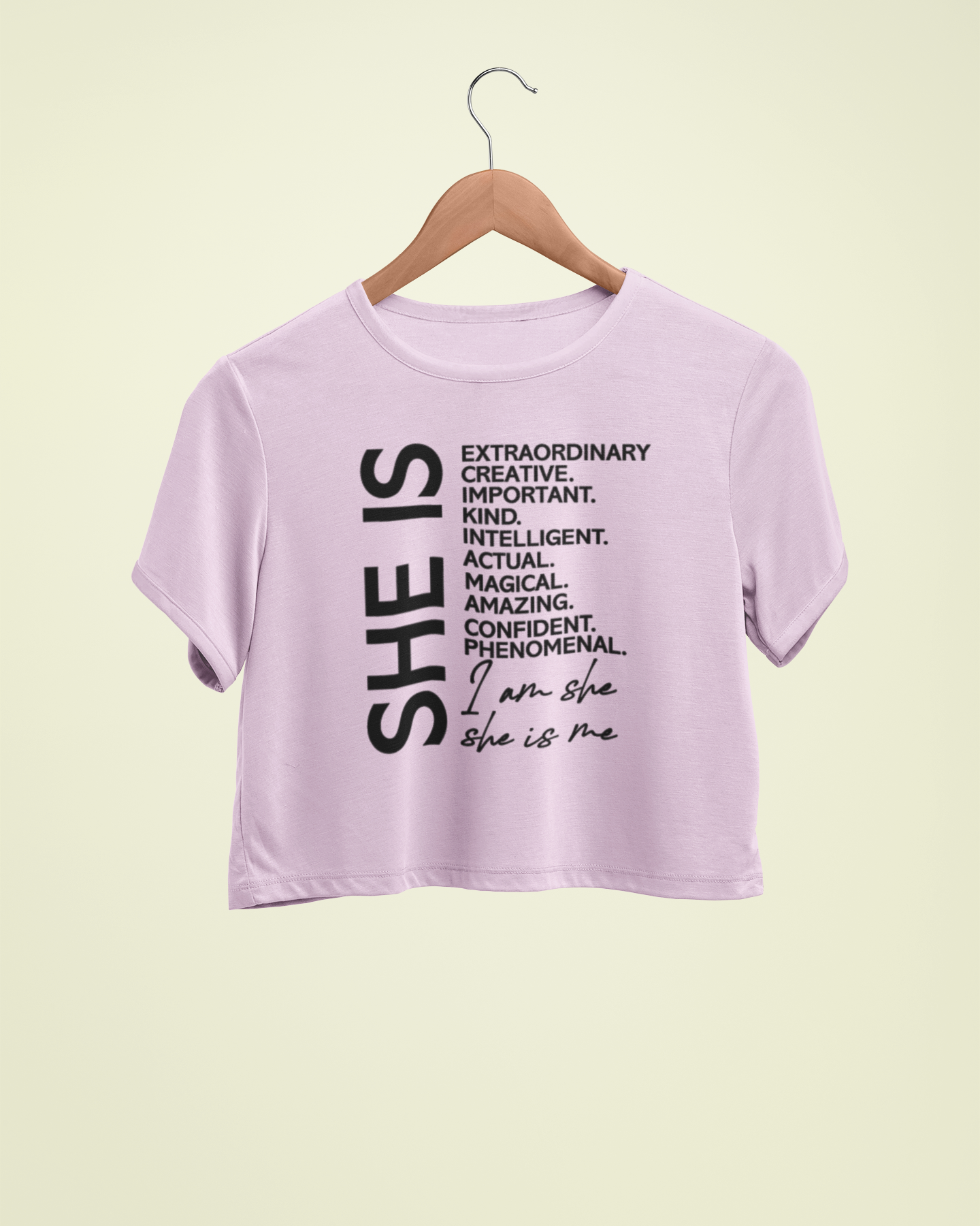 "She Is..." - Female Crop Top | FC39