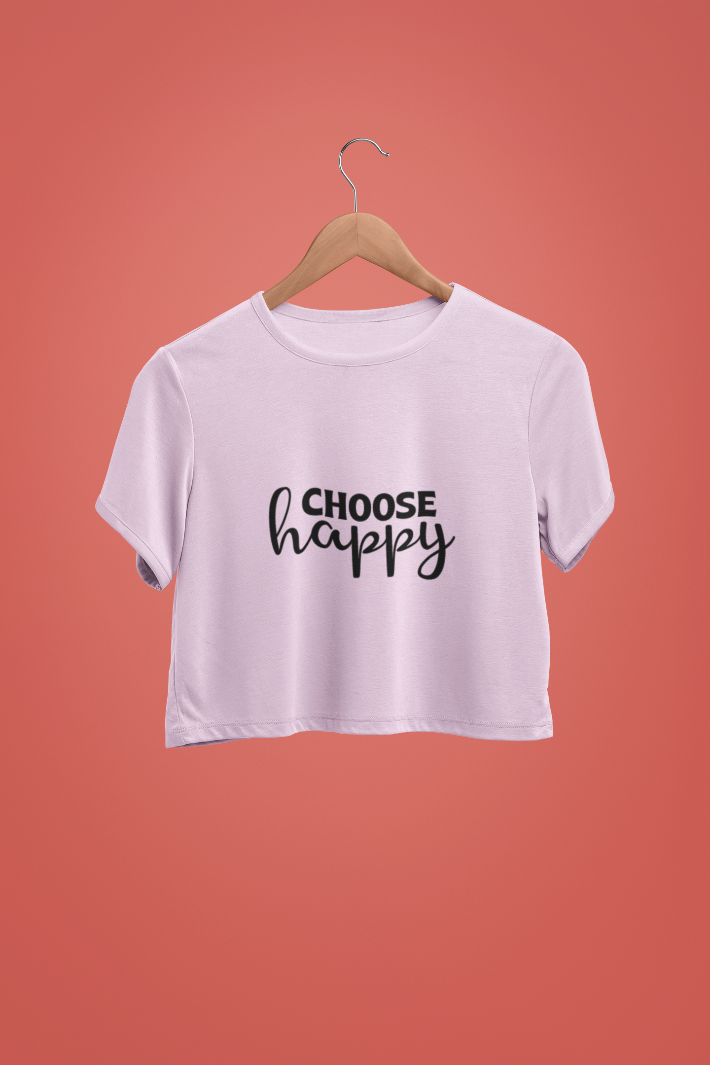 "Choose Happy" - Female Crop Top | FC39