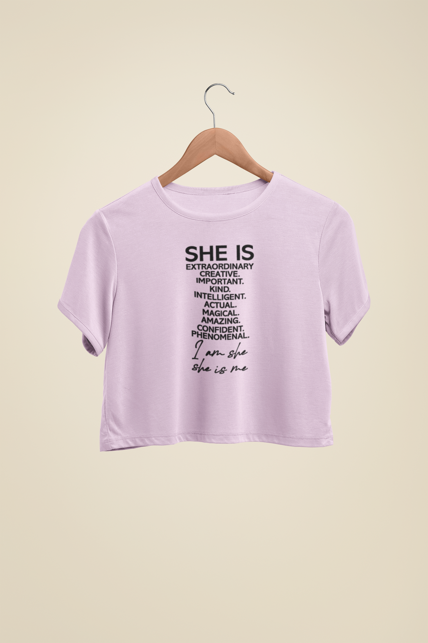 "She Is..." - Female Crop Top | FC39