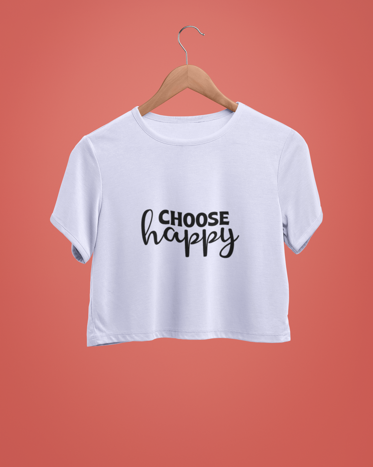 "Choose Happy" - Female Crop Top | FC39