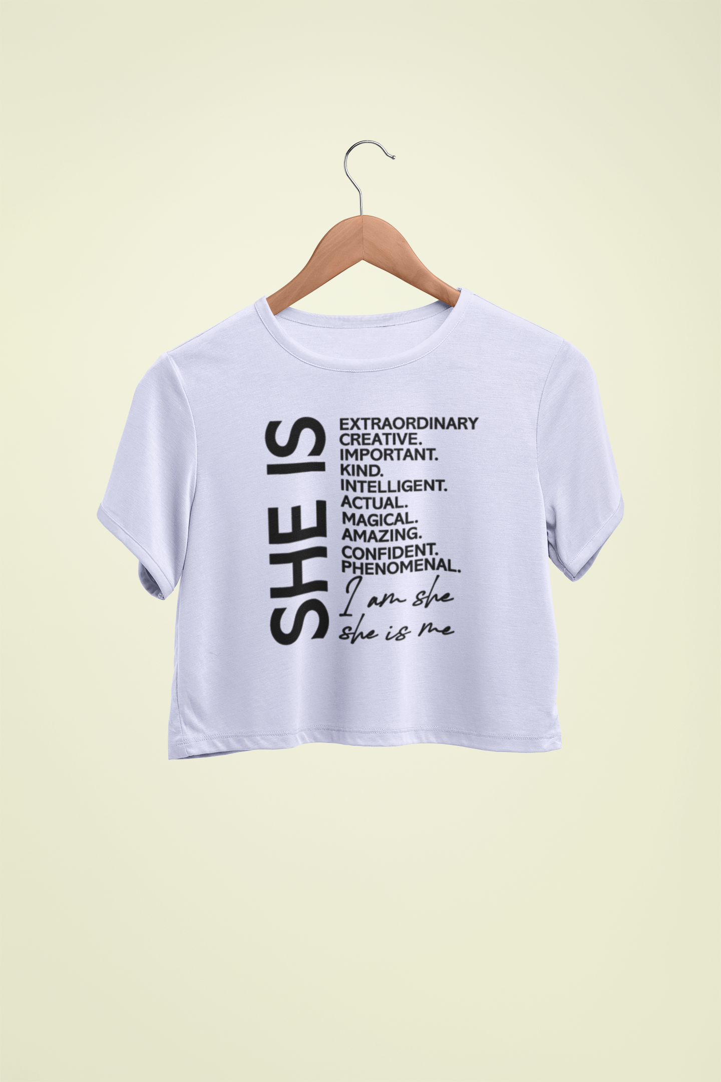 "She Is..." - Female Crop Top | FC39