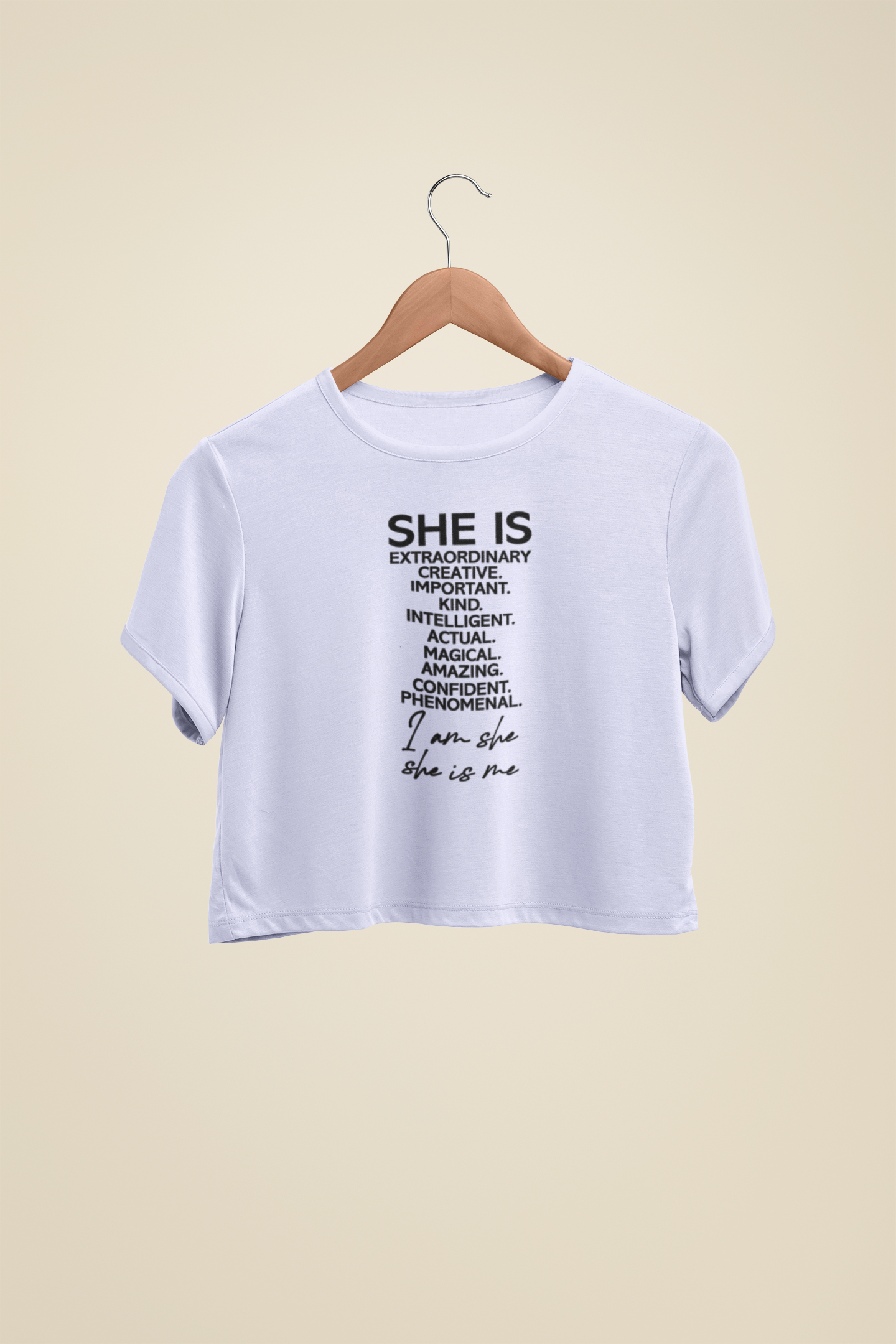 "She Is..." - Female Crop Top | FC39