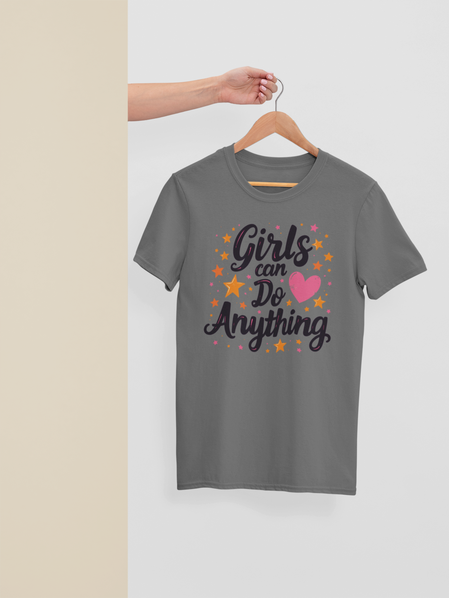 "Girls Can Do Anything" - Female Classic Crew T-Shirt