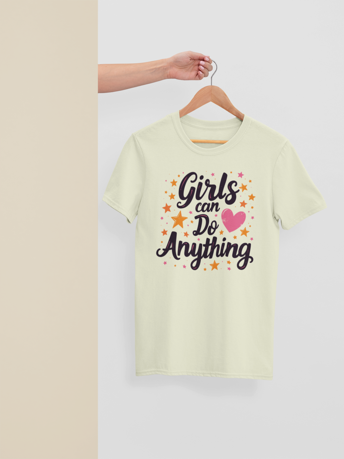 "Girls Can Do Anything" - Female Classic Crew T-Shirt