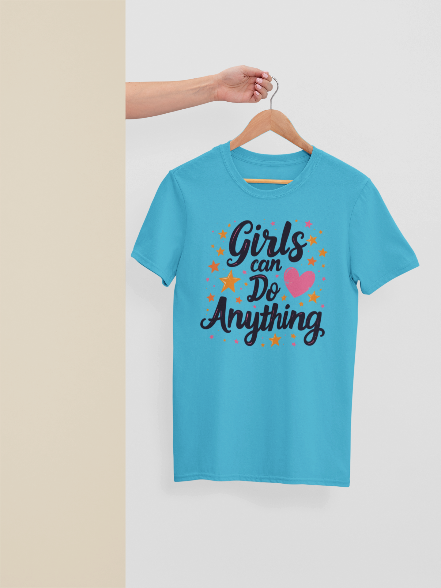 "Girls Can Do Anything" - Female Classic Crew T-Shirt