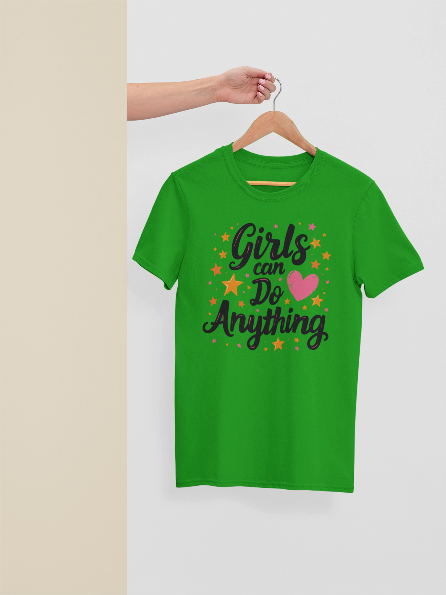 "Girls Can Do Anything" - Female Classic Crew T-Shirt