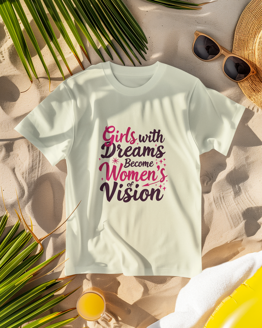 "Girls With Dreams" - Female Classic Crew T-Shirt