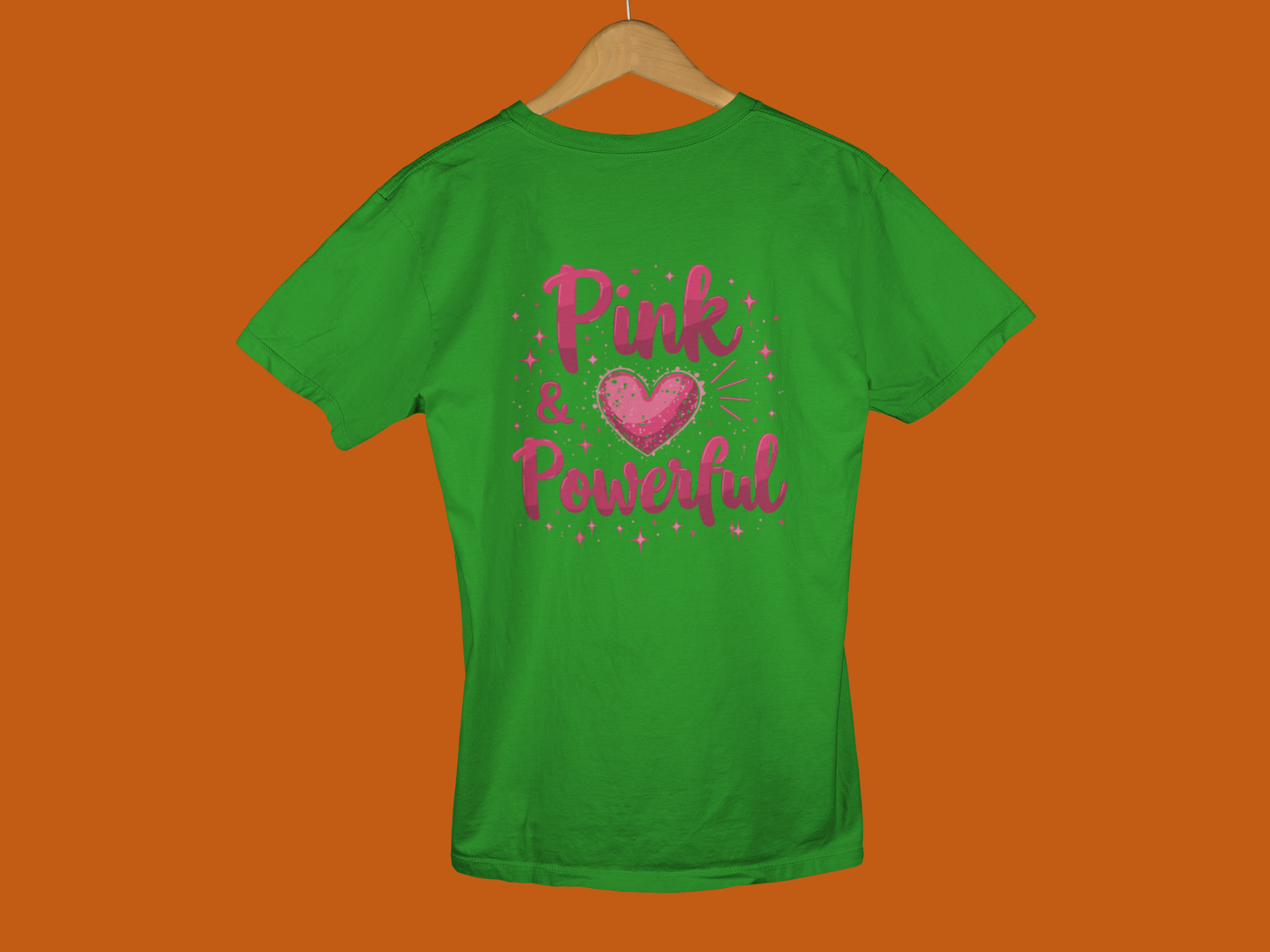 "Pink & Powerful" - Female Classic Crew T-Shirt
