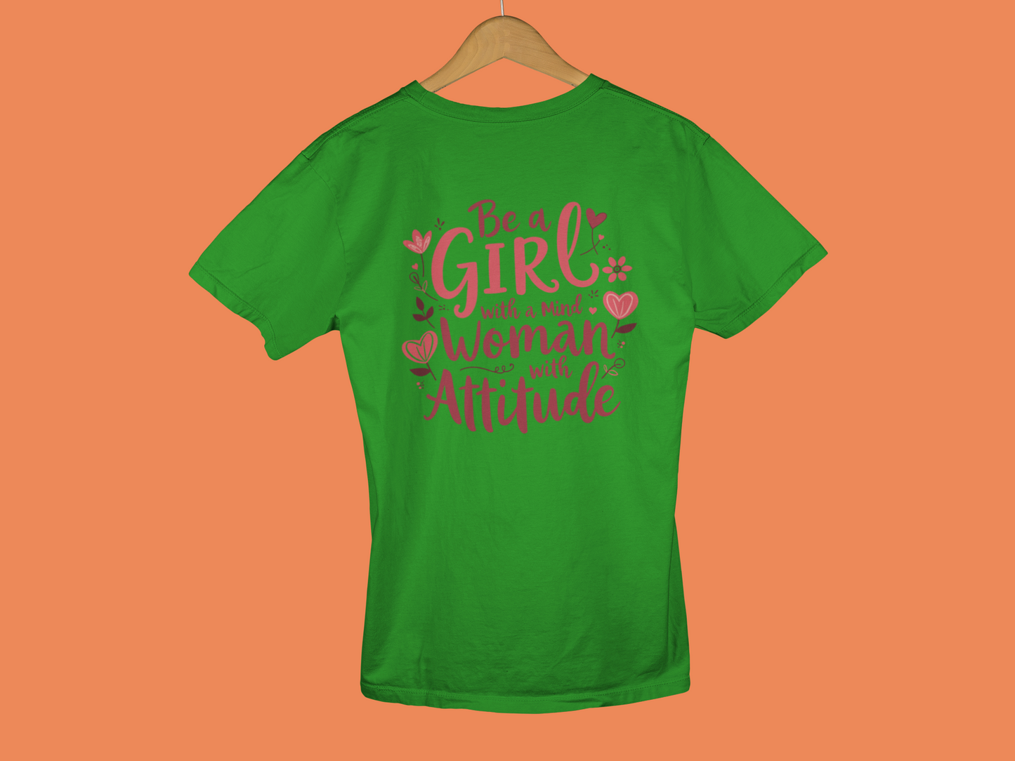 "Be A Girl With A Mind" - Female Classic Crew T-Shirt