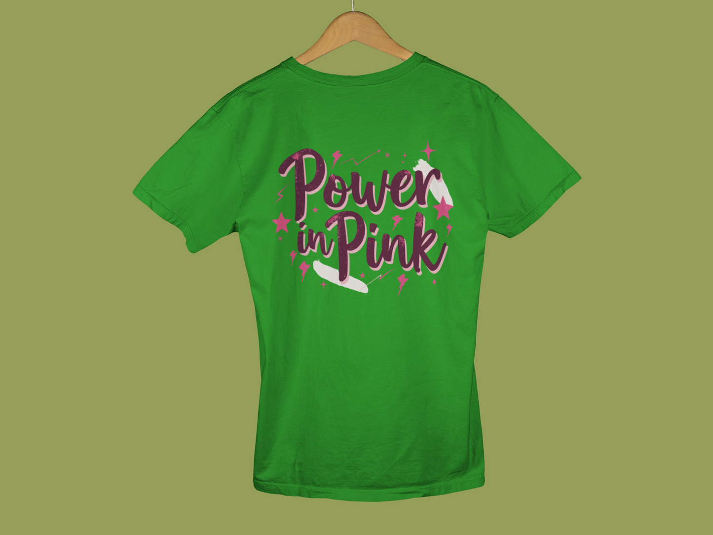 "Power In Pink" - Female Classic Crew T-Shirt