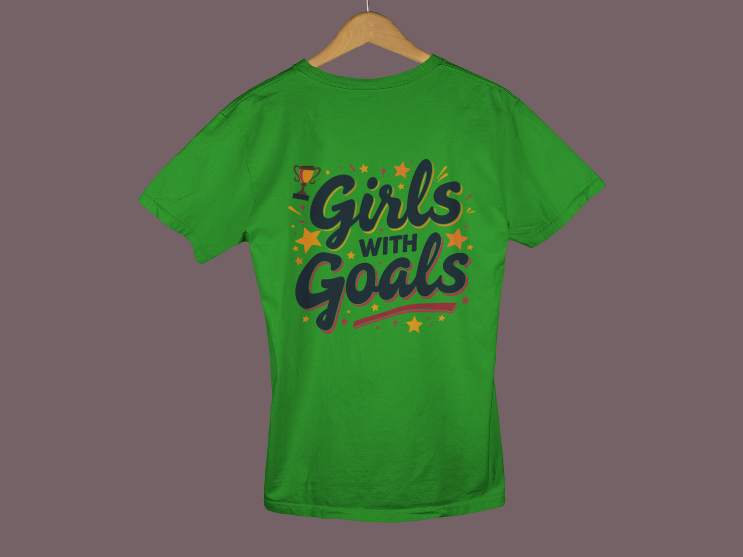 "Girls With Goals" - Female Classic Crew T-Shirt