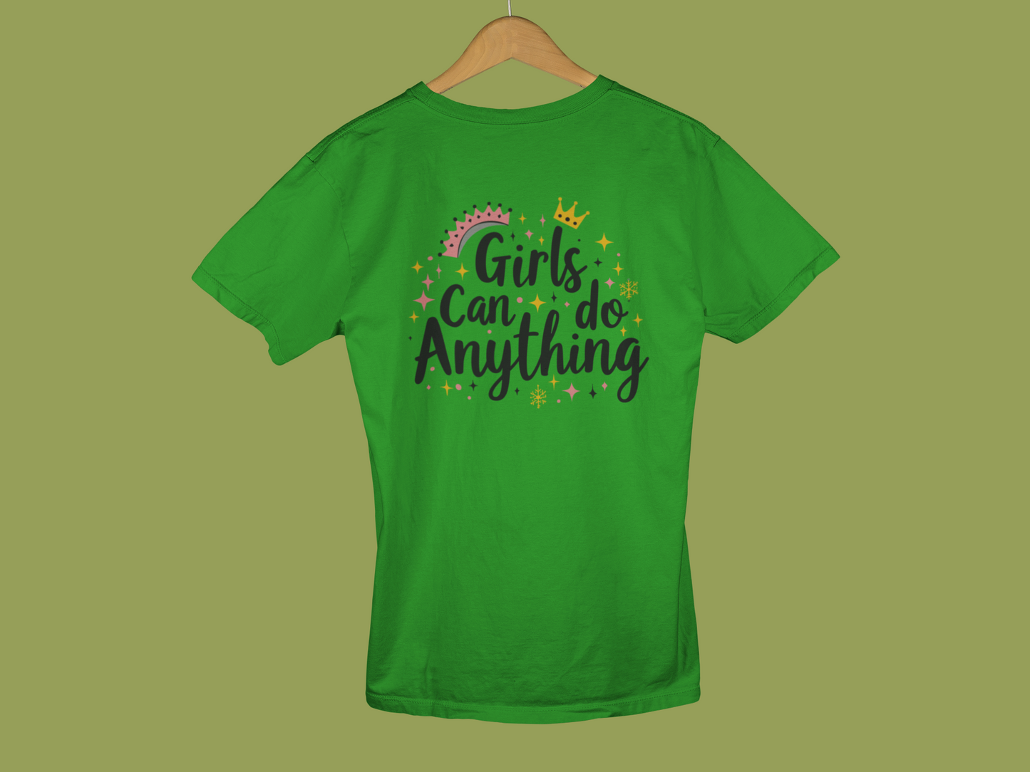 "Girls Can Do Anything" - Female Classic Crew T-Shirt