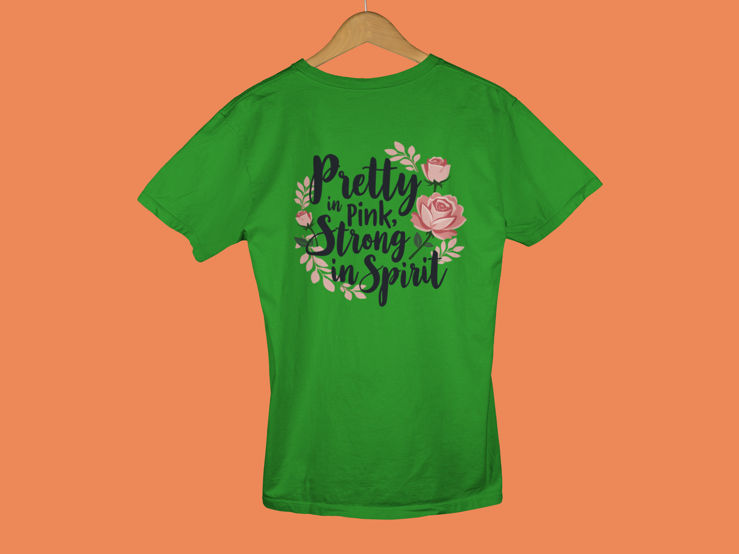 "Pretty In Pink, Strong In Spirit" - Female Classic Crew T-Shirt