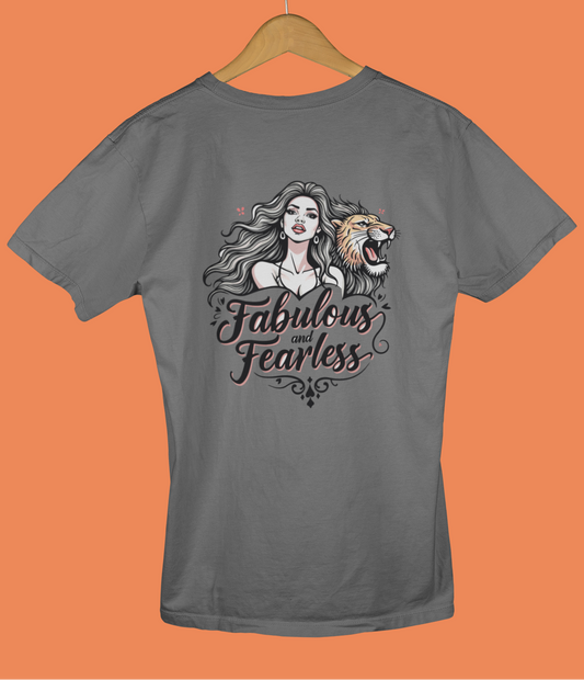 "Fabulous & Fearless" - Female Classic Crew T-Shirt