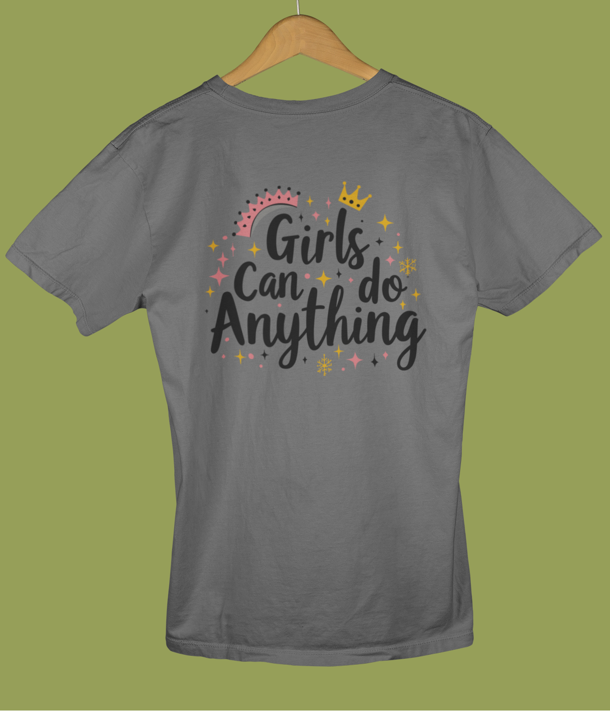 "Girls Can Do Anything" - Female Classic Crew T-Shirt