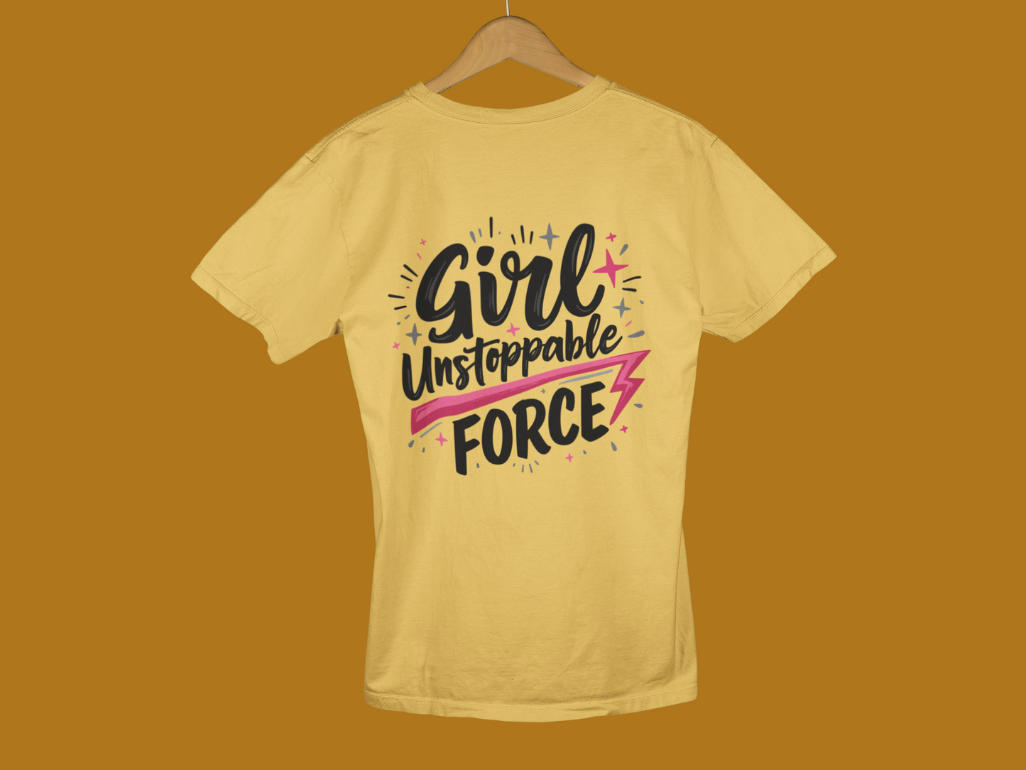 "Girl Unstoppable Force" - Female Classic Crew T-Shirt