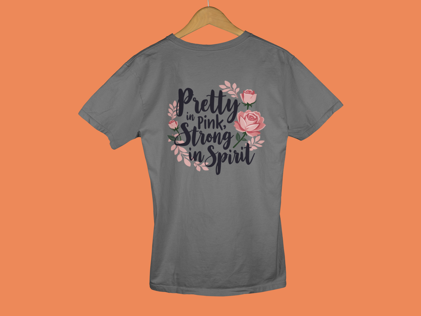"Pretty In Pink, Strong In Spirit" - Female Classic Crew T-Shirt